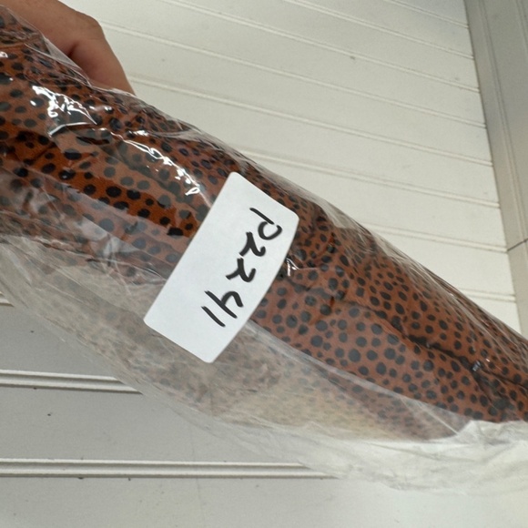 NWT You + All Brown Geo Midi Dress Short Sleeve Ruched Bust US 14 - Picture 11 of 11